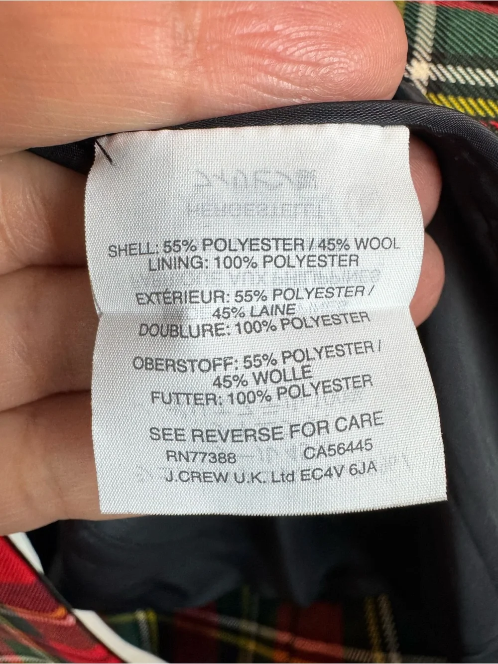 J. Crew | Tartan Plaid Tuxedo Jacket, 4P